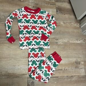 Hanna Andersson Christmas Mickey Mouse pajama set